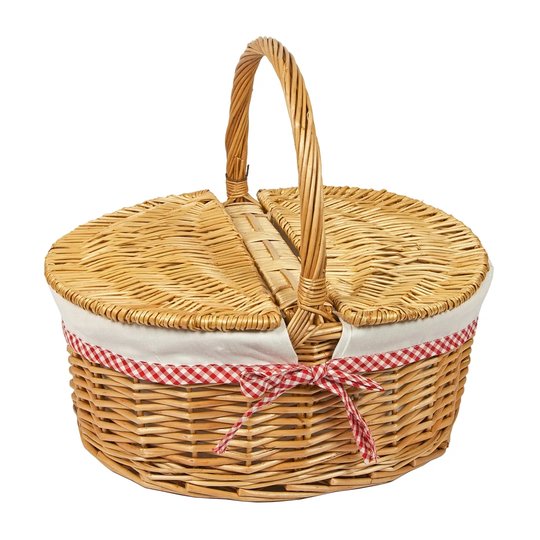 Oval Willow Wicker Picnic Basket