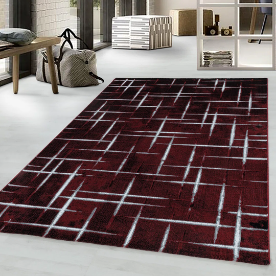 Laverty Flatweave Red/Black Rug