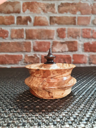 Small Jewelry Box/Handmade Ring Beech Wood