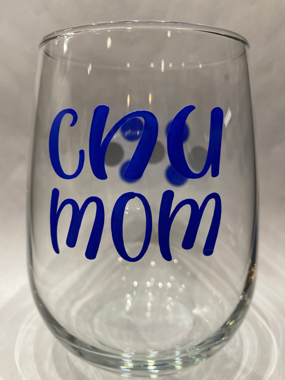 Cnu Mom Wine Glass