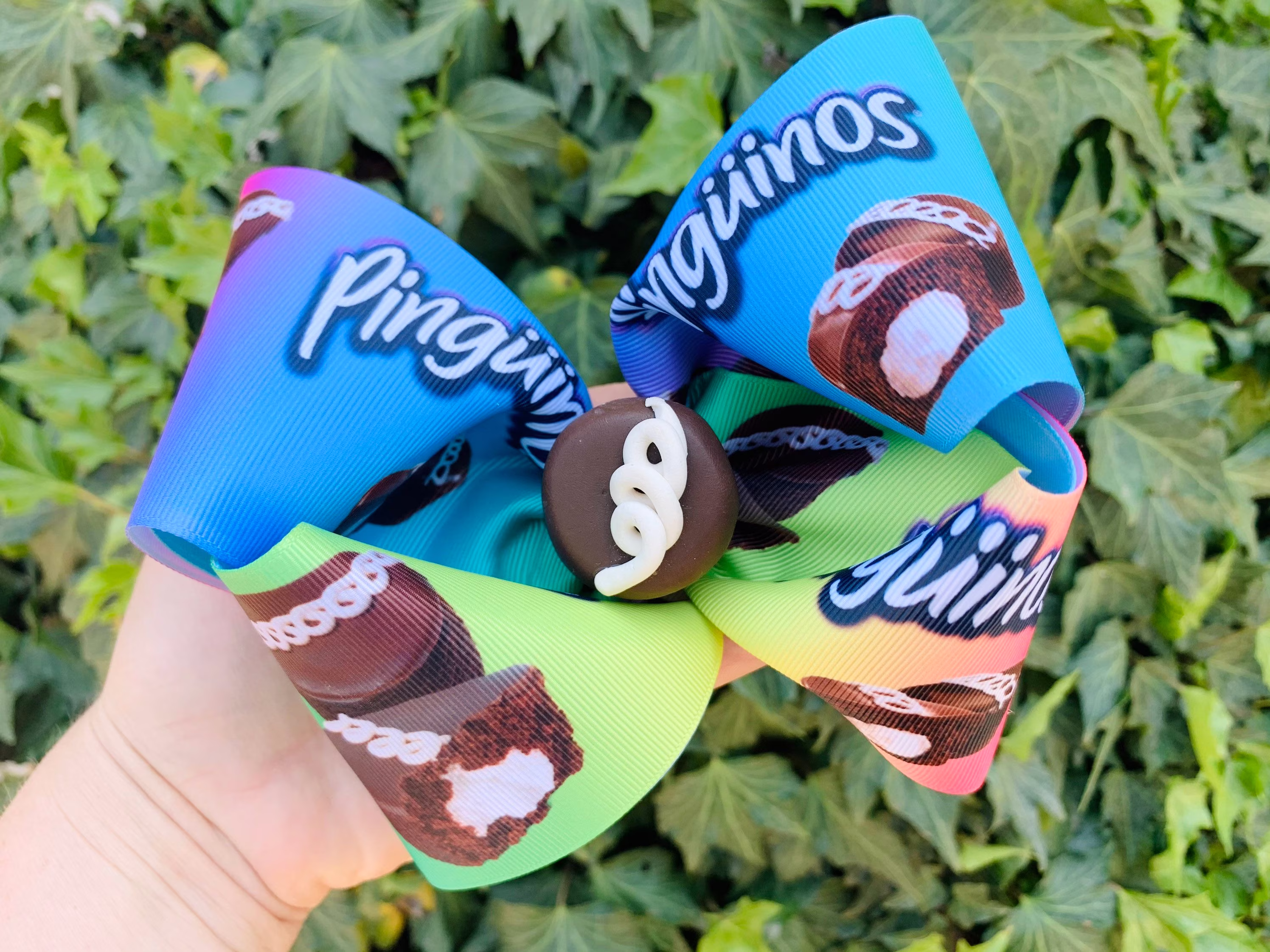 Large Pinguinos Bow One Of A Kind Boho Updo Fiesta Birthday Ribbon Shaker Folk Art Mexicana Hair Mexican Candy Chocolate Moño