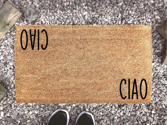Ciao Doormat - Funny Custom Mat Welcome New Home Gift Housewarming