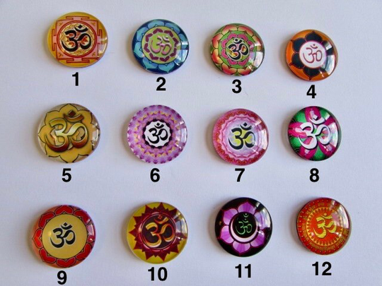 Om Fridge Magnet Yoga Ohm Gift Yogi Home Decor Free Handmade Giftbag M1