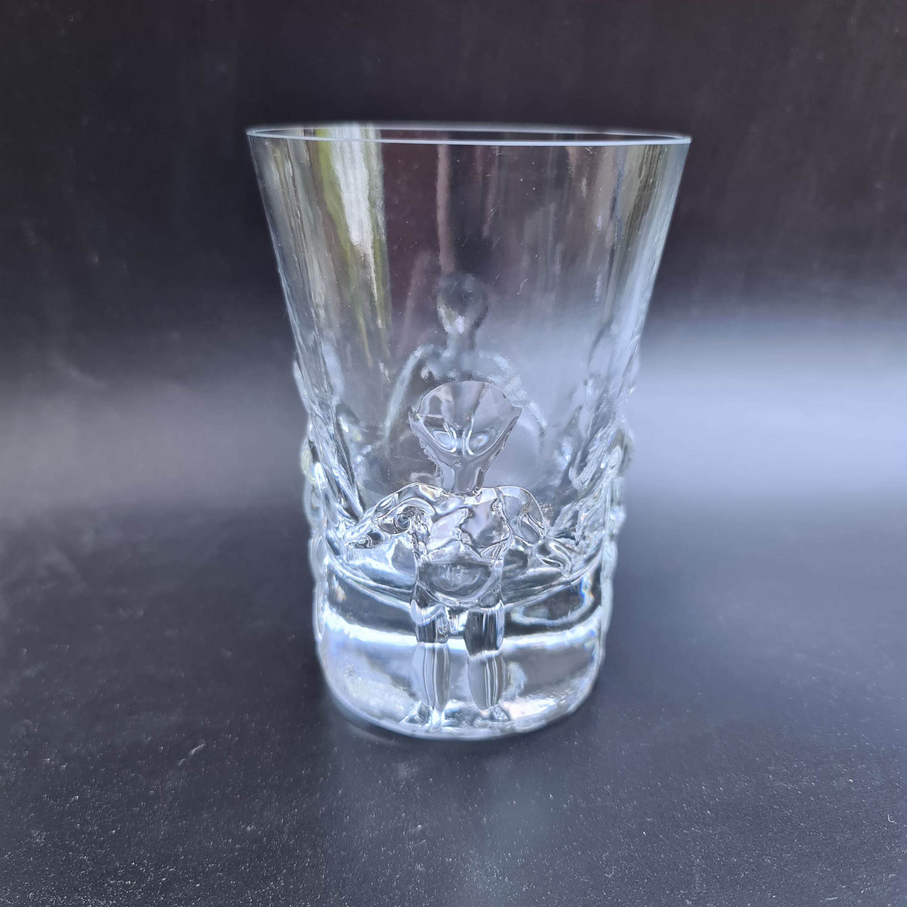Erik Hoglund For Kosta Boda - Large Goblet Adam & Eve Glass Art Boda. 1960S Sweden. Scandinavian Modern Collectible