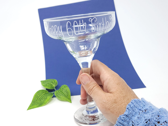 Personalised 50Th Birthday Margarita Glass, Custom Gift, Mojito Hand Engraved Cocktail 30Th 35Th 40Th 45Th 55Th 60Th