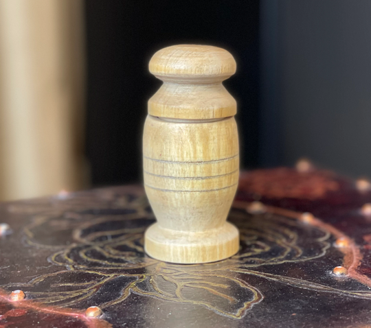 Vintage Wood Metal Pepper Grinder