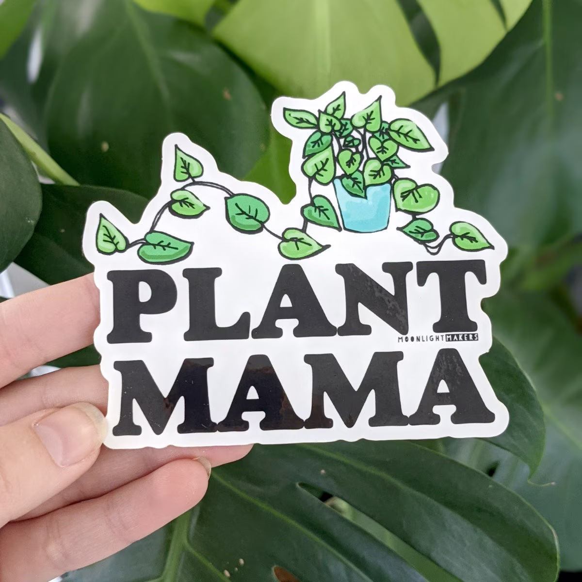 Plant Mama, Bumper Sticker, Car Vinyl, Bike Weatherproof, Die Cut