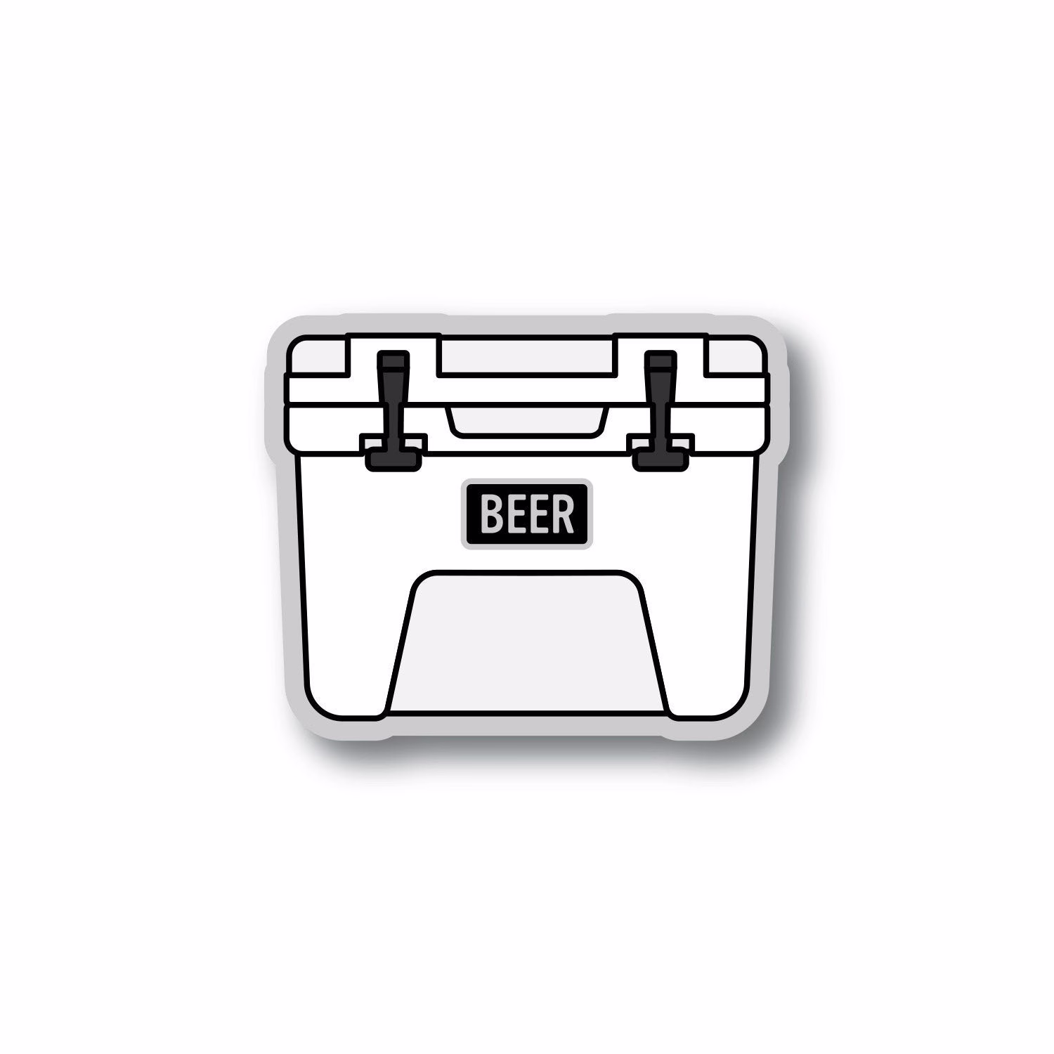 Beer Cooler Sticker, Gift, Fridge, Water Bottle Laptop Lake Life, Boat Sticker
