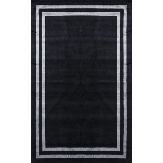 Dannylee Hand Knotted Black/Grey Rug