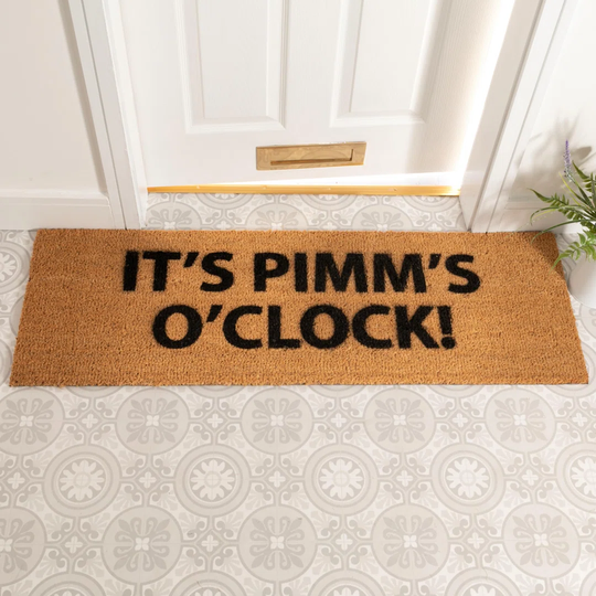 Emalina It's Pimms O'Clock Doormat