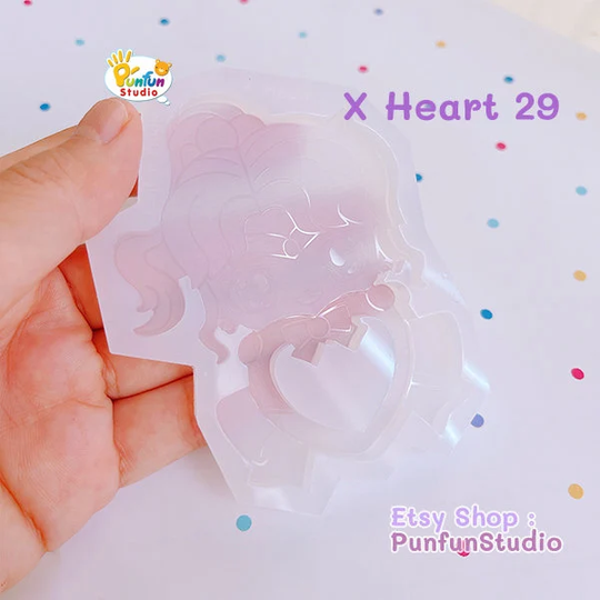 x Heart 29 S Jupiter Mold/Inner Senshi Painting Anime Shaker Silicone