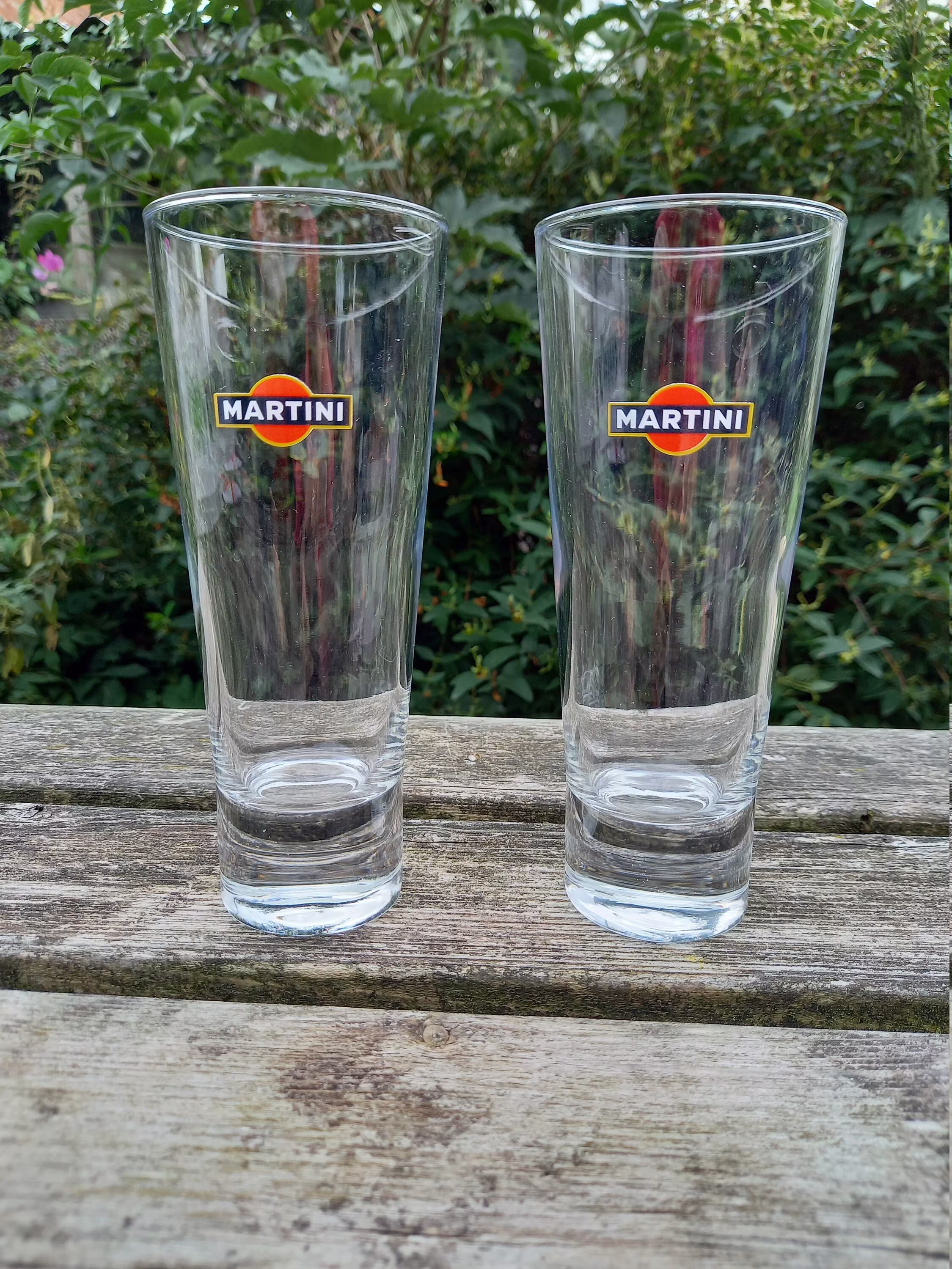 Vintage Martini Highball Glasses
