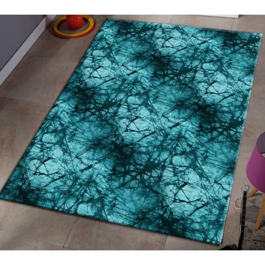 Daljinder Flatweave Blue/Black Rug