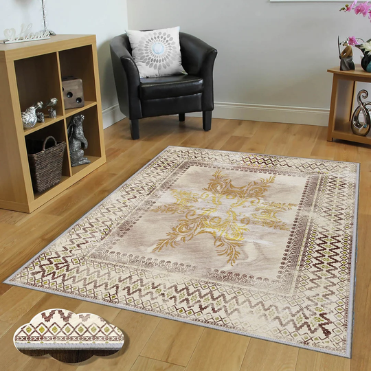 Iberville Flatweave Beige/Brown Rug