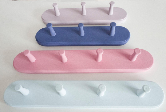 Shabby Chic Wooden Coat Hooks | Shaker Style Jewellery Hangers Colourful Chalk Paint Wall Racks