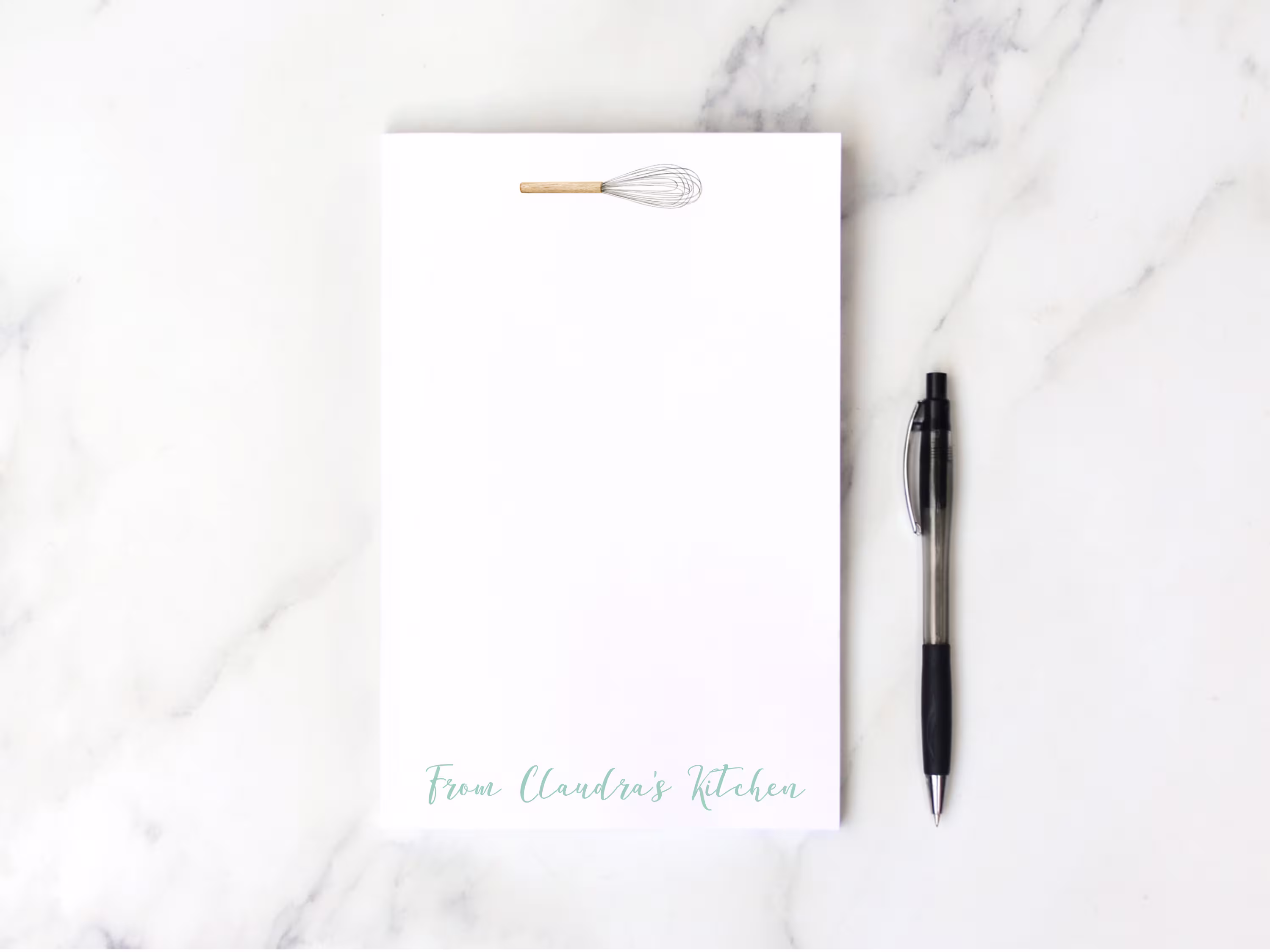 Kitchen Notepad, Baking Notepad, From The Of, Personalized Gift, Memo Pad, Recipe Baked Goods