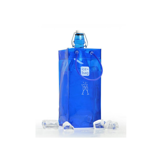 (French Blue) Ice Bag Wine Cooler - Portable Bottle Cooler