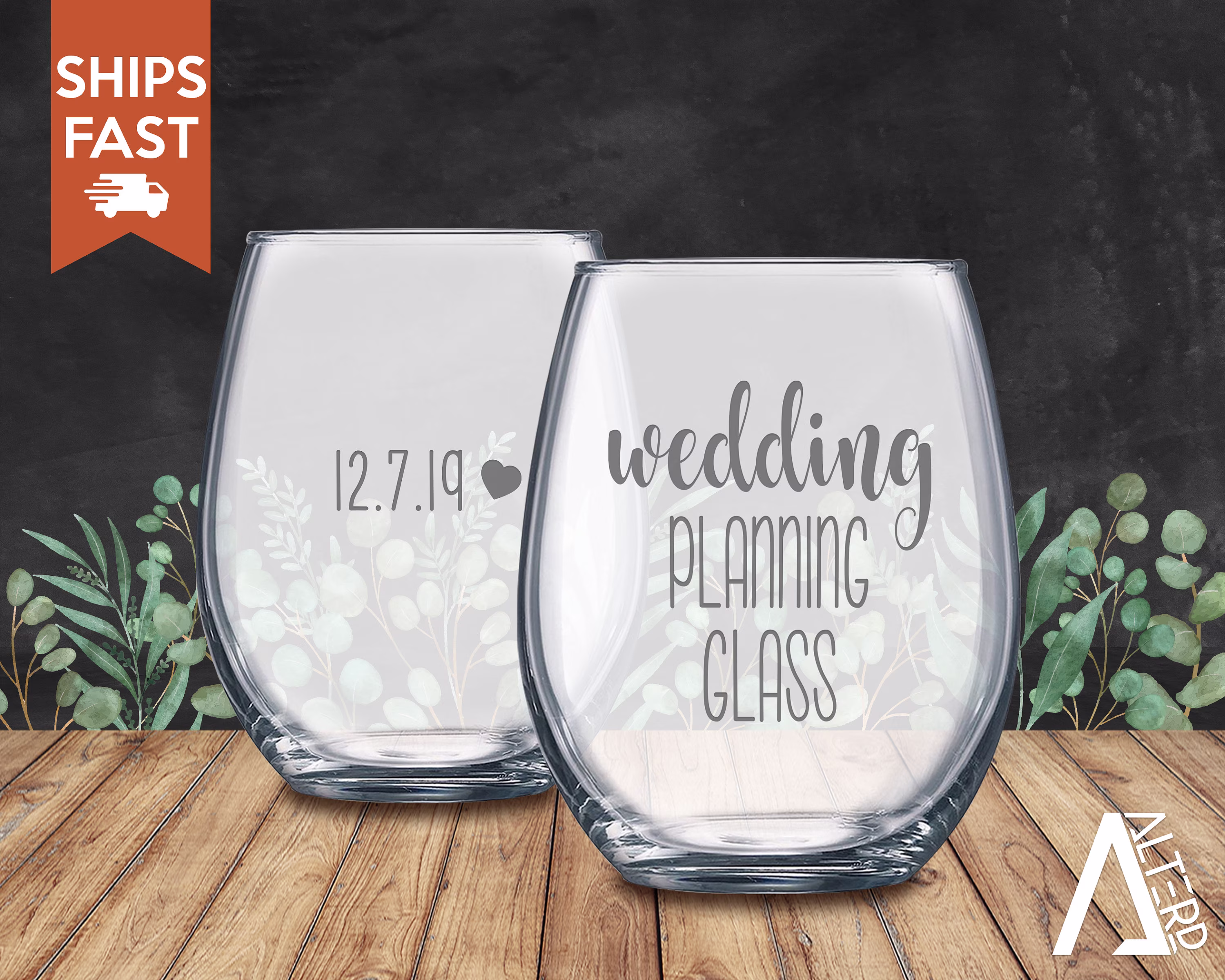 Wedding Planning Glass, Personalized Date Wine Planning Gift, Engagement Bridesmaid Proposal Gift