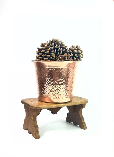 Vintage French Hammered Copper Cache Pot Plant/Champagne Bucket