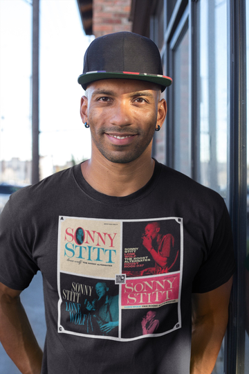 Jazz Theme T-Shirt, Saxophone Tee, Sonny Stitt, Vintage Band Shirt Gift For Men
