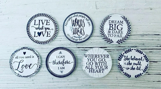 Inspirational Refrigerator Magnet Set, Gift Of Encouragement, Quote Magnets, Cute Office Supplies, Magnets For Board, Fridge Goals