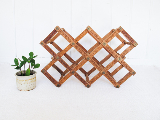 Sheesham Teak Rosewood Wine Rack