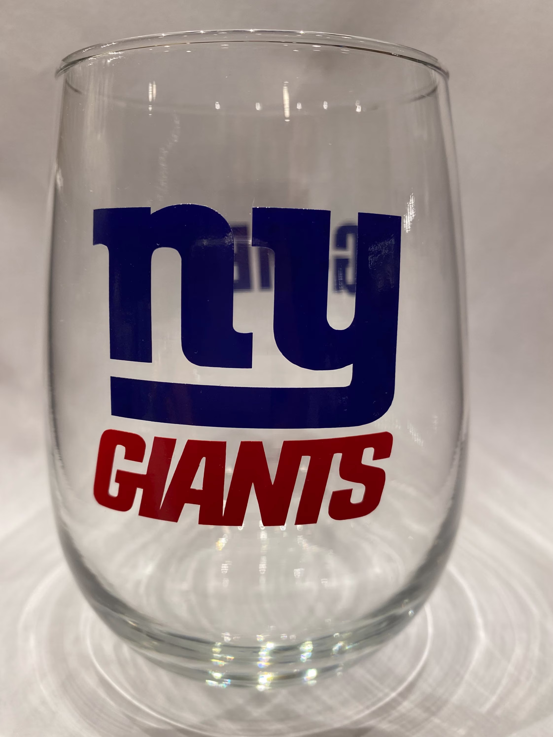 New York Giants Wine Glass