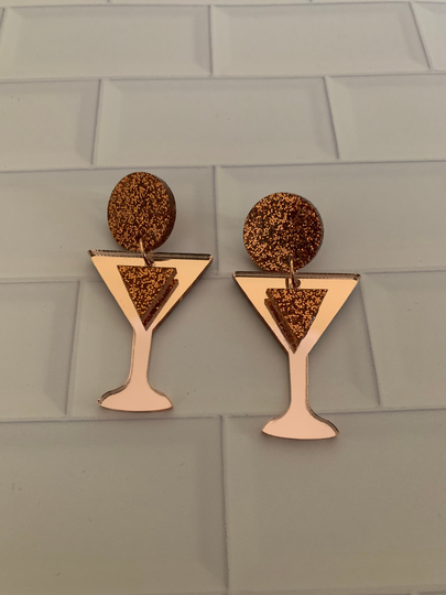 Fancy A Drink Statement Earrings