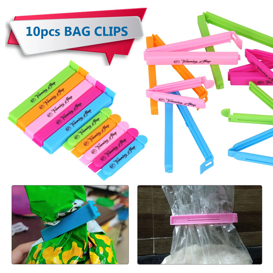Bag Sealing Clips Food Storage Clips, Colorful Multipurpose For Storing Groceries, Cupboard Fridge Freezer