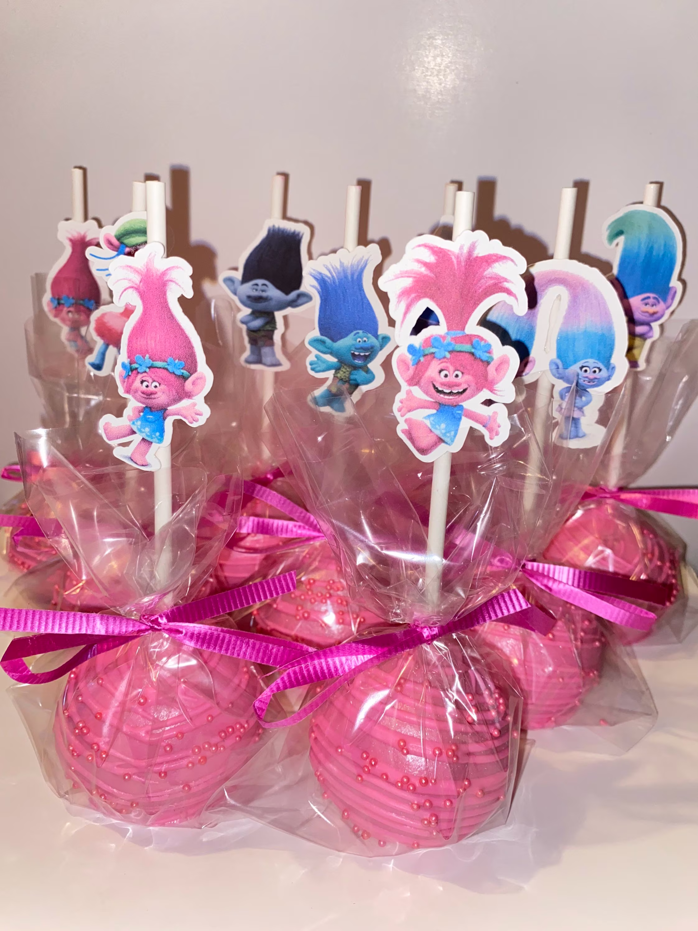 Trolls Inspired Character Cake Pops