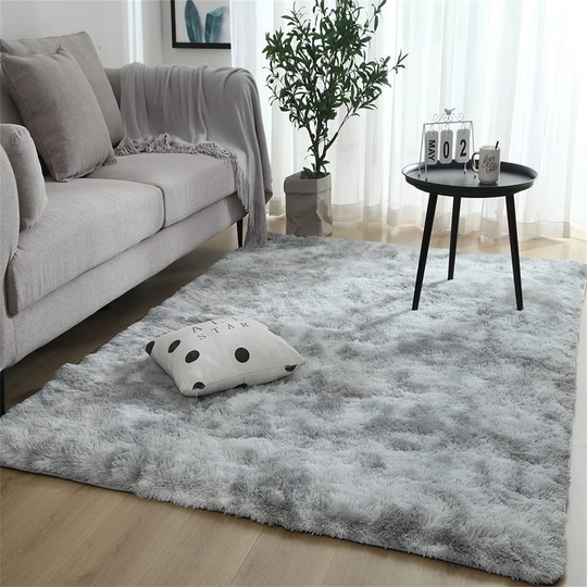 Sadik Super Luxury Soft Handwoven Light Grey Rug