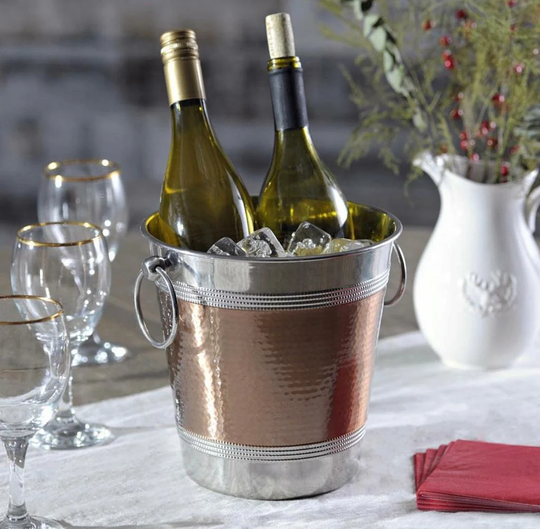 Wine Chiller & Champagne Cooler, Ice Bucket Chiller, Wine Bucket, Wedding Gift For Couples, Handcrafted Bottle Chiller, Champagne