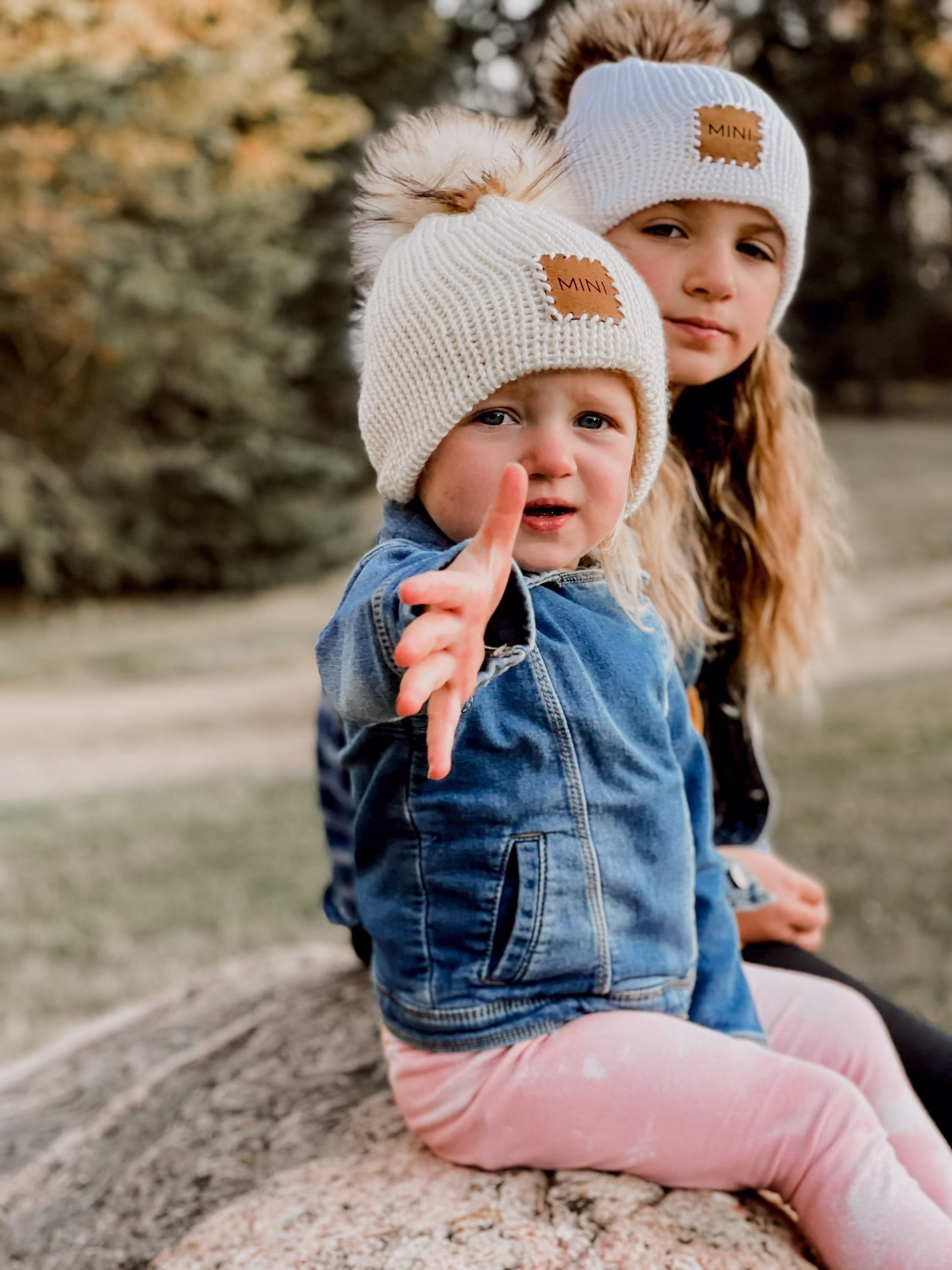Off White Mama, Dada, & Mini Beanies, Family Outfits, Matching Hats, Winter Toques, Knitted Mommy & Me, Daddy Me