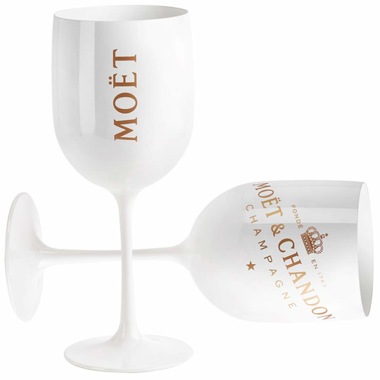 (1) Moet & Chandon Ice Imperial Acrylic Champagne Glasses - White