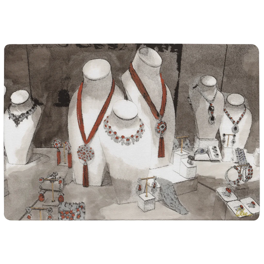 Whitley Field Day Jewellery Designer Shaggy Ivory/Grey Rug