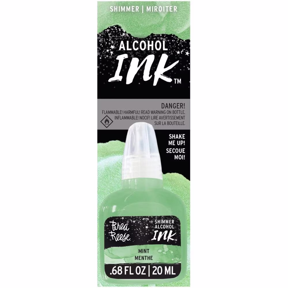Brea Reese - Alcohol Ink .68 Oz Shimmer Mint Green