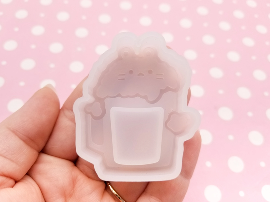 52x45mm Hamsters Mug Shaker Mold For Cabochons, 1 Part Silicone Mold, Clay, Resin Etc, Kawaii Q169B