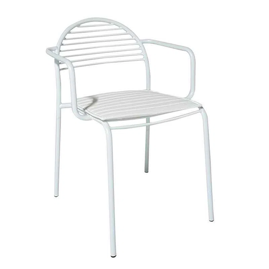 Set Of 2 Wofford Armchairs In Iron With Faux Leather Seat