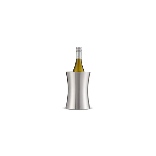 Oak & Steel - Stainless Steel Double Walled Wine Bottle Cooler for Party