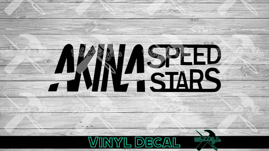Akina Speed Stars Vinyl Decal, Sticker, Window Decal