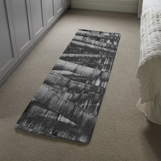 Longfellow Bamboo Designer Shaggy Grey Rug