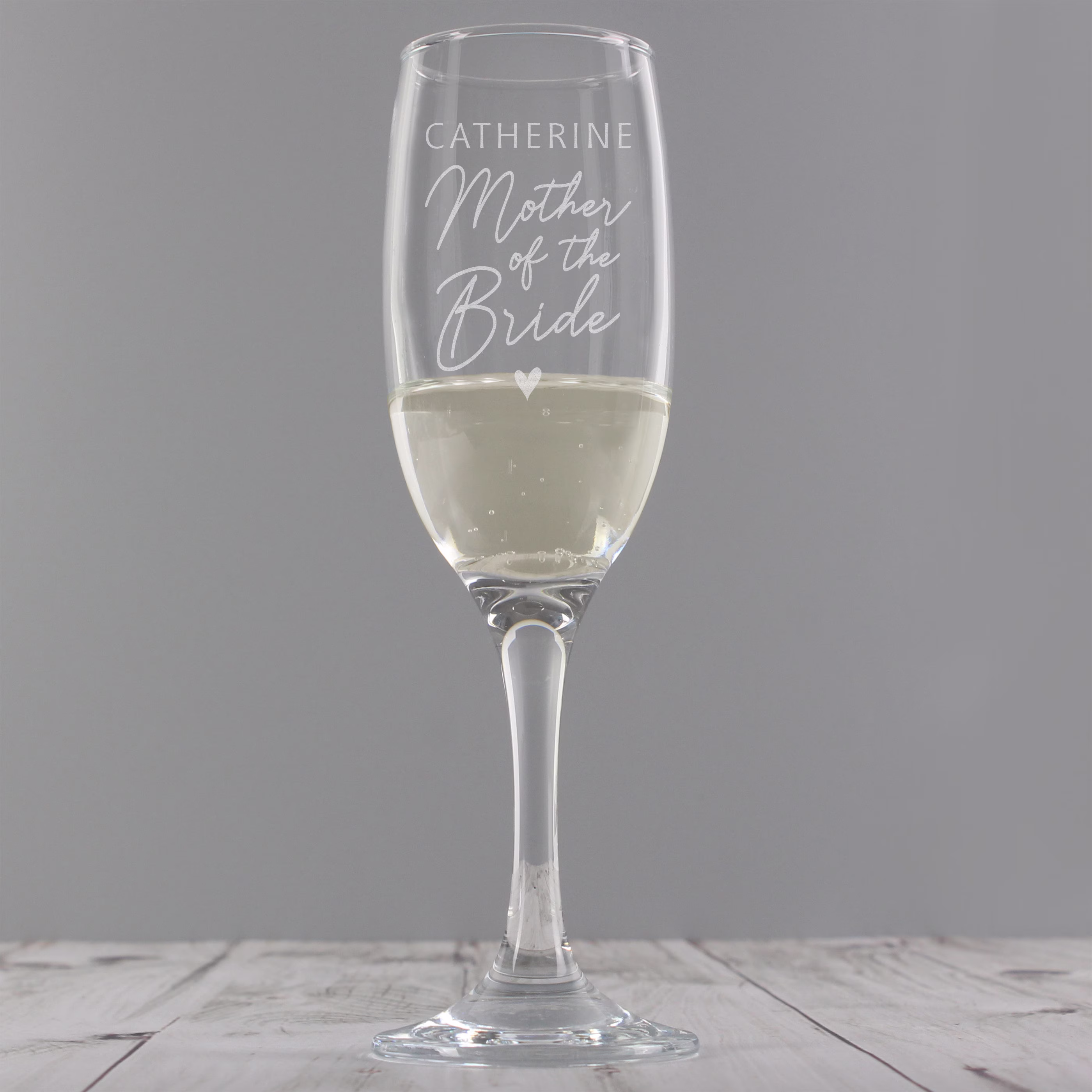 Personalised Mother Of The Bride Flute Glass - Wedding Gift | Hen Party Day Champagne