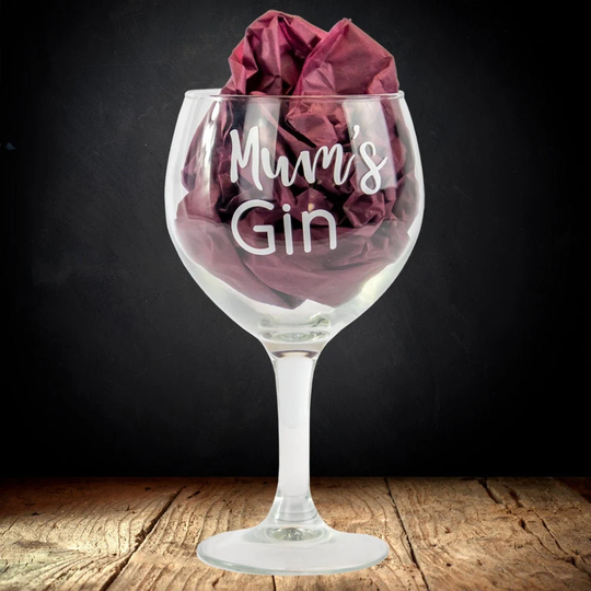 Mum's Gin Glass | Mums Gift Personalised