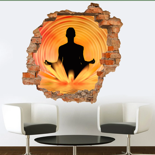 Yoga Meditation Mental Practise Wall Sticker Art Poster Mural Transfer Decal Print Room Home Nursery Office Shop Decor Id503