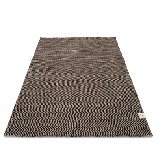 Brooke Handwoven Wool Black Rug