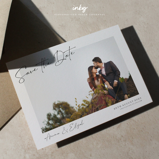 Save The Date, Wedding Announcement, Date Postcard, Magnet Photo Dates, Invites, Wedding, Simple, Beau
