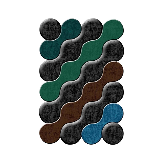 Trahan Green/Black/Brown Rug