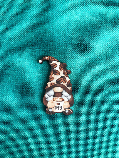 Caffeinated Gnome | Coffee Wooden Needle Minder Cover