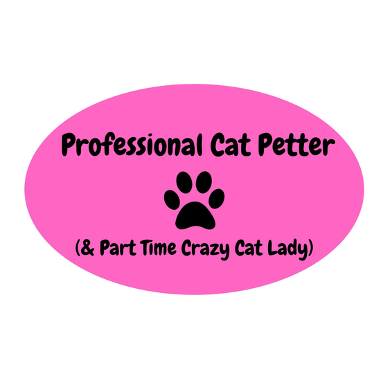 Car Truck Magnet Decal Cat Pink Black Crazy Lady Petter Funny