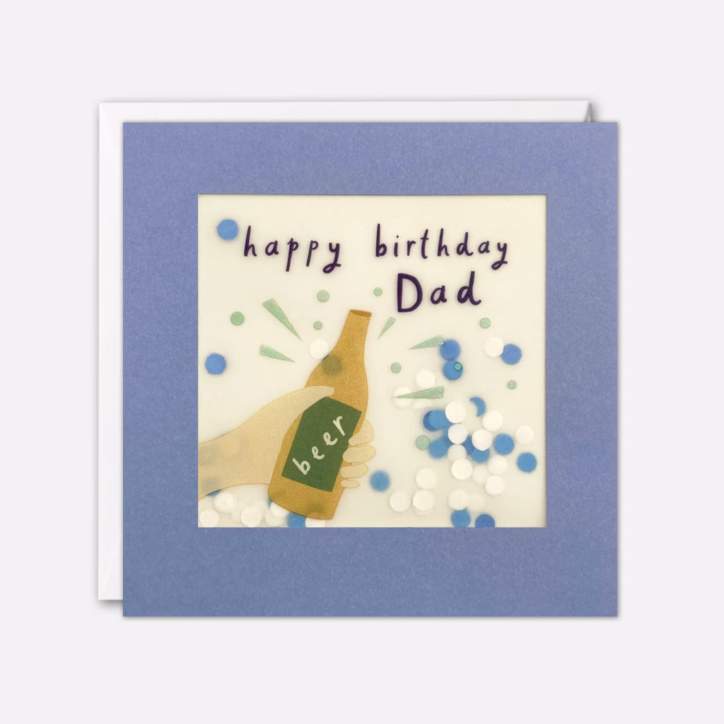 Dad Birthday Card With Paper Confetti - Shakies By James Ellis
